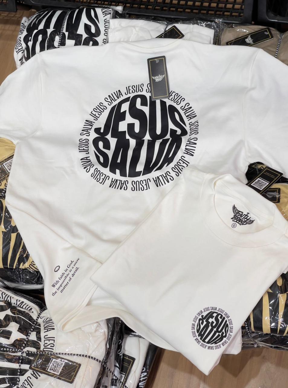 Camiseta Jesus Salva Circular
